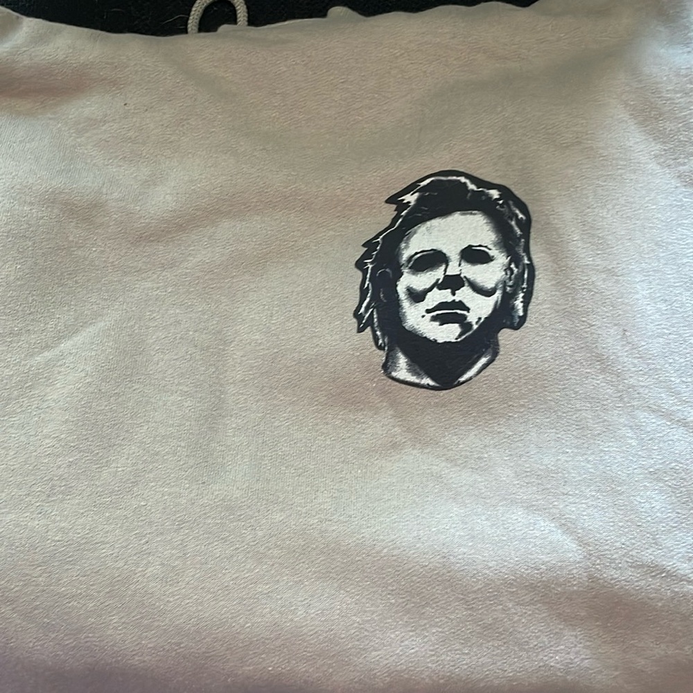 Hooded sweatshirt with Halloween movie images